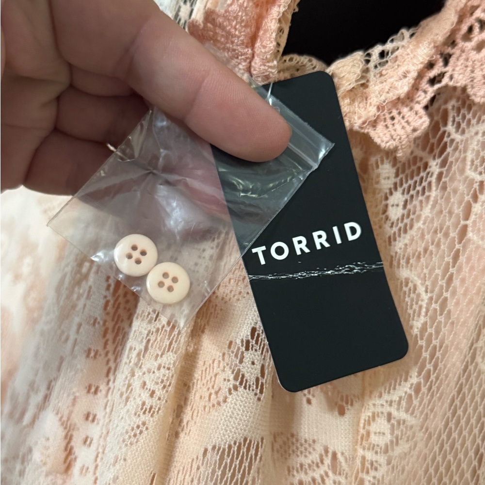 Torrid Peach Lace Maxi Dress - Picture 8 of 17